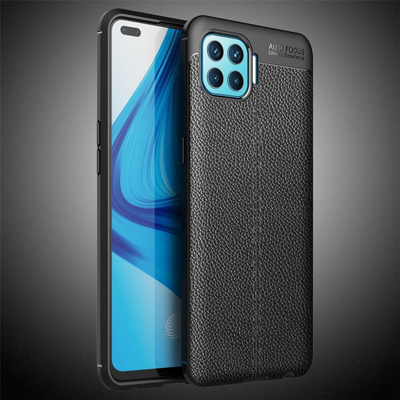 Case OPPO A93 #เคสฝาหลัง TPU ผิวลิ้นจี่ช่วยป้องกันลายนิ้วมือและกันลื่นได้ดี