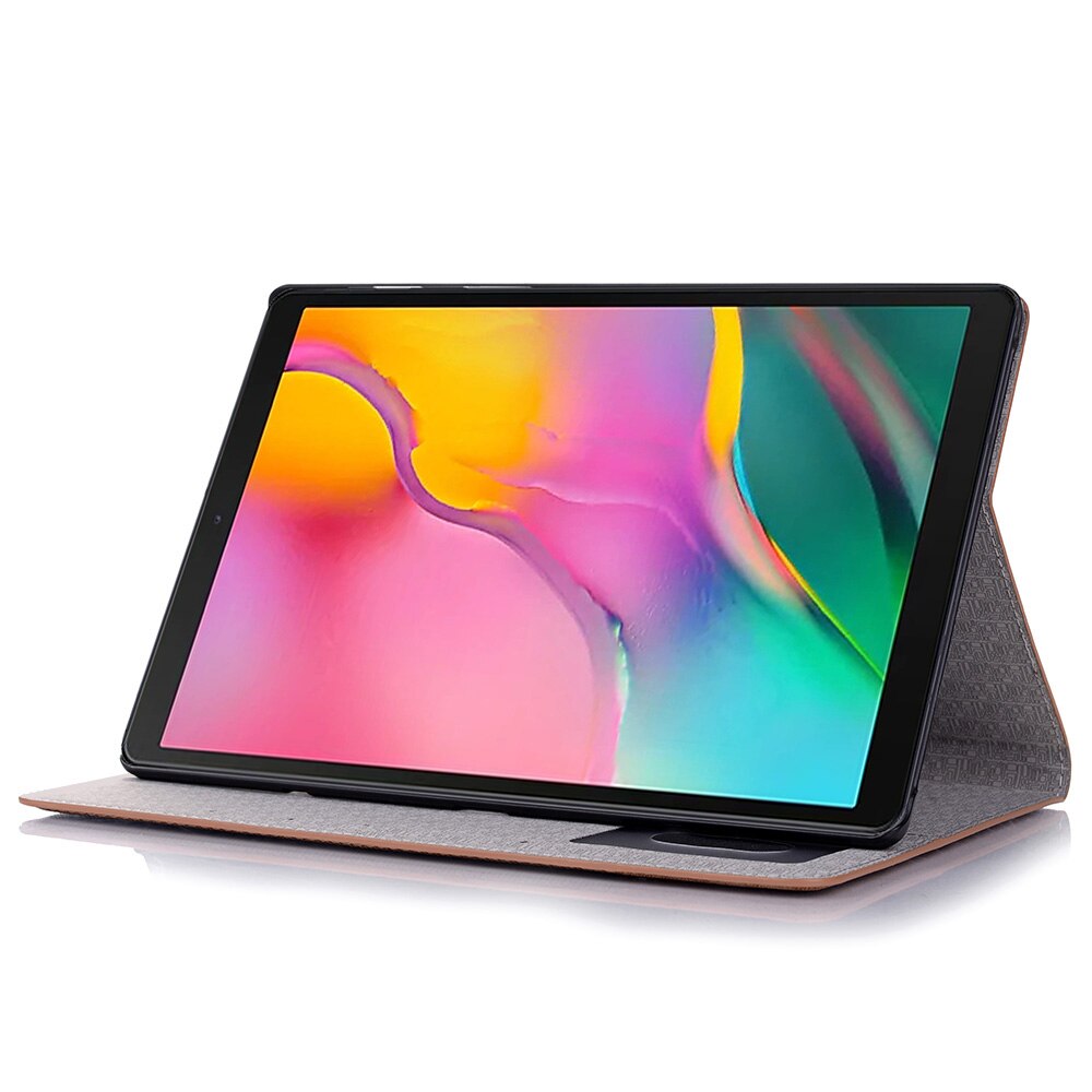 เคส Samsung Galaxy Tab A 8.0 (2019) T290 / T295 #เคสฝาพับกระเป๋าสตางค์หนัง PU สมาร์ท 2 สี Bi-color Smart Stripe Leather Wallet