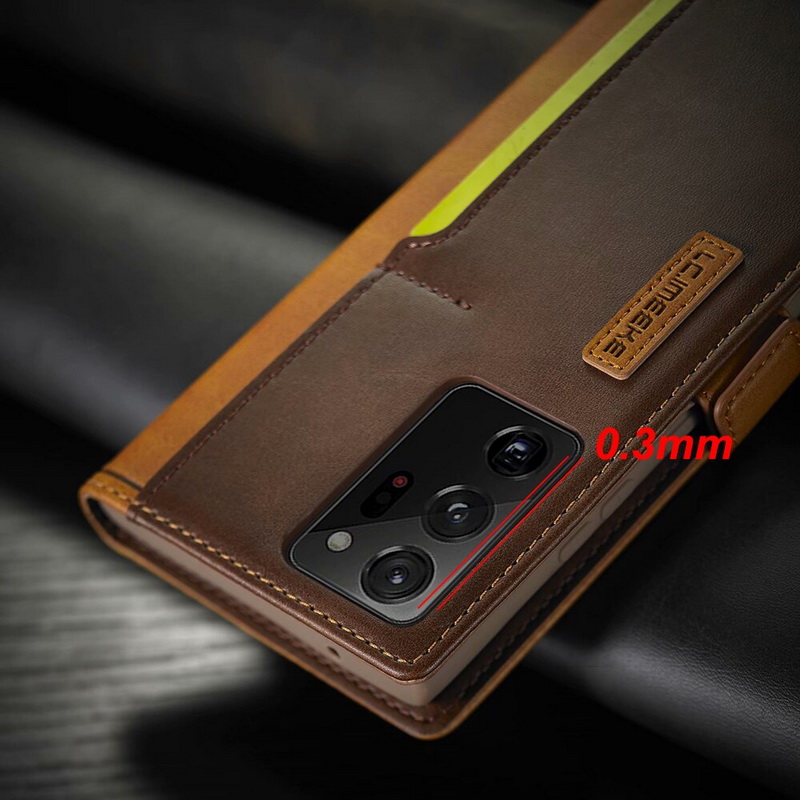 Case Samsung Galaxy Note 20 Ultra / Note 20 Ultra 5G #เคสฝาพับหนัง PU สไตล์กระเป๋าสตางค์พร้อมช่องใส่การ์ด Fashion Retro Card Slot Wallet Flip Cover PU Leather Phone Case