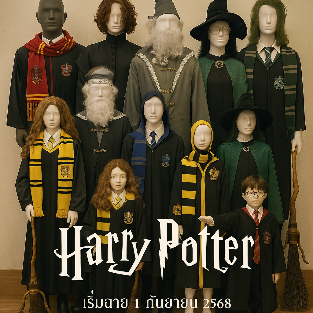 ให้เช่าชุด Harry Potter Gryffindor เด็ก/ผู้ใหญ่