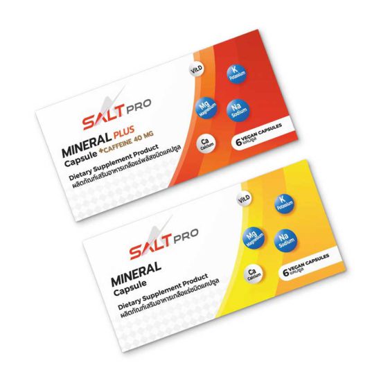 SALTPRO (ซอลท์ โปร) เกลือแร่แคปซูลป้องกันตะคริว สำหรับวิ่ง ออกกำลังกาย (Z10)