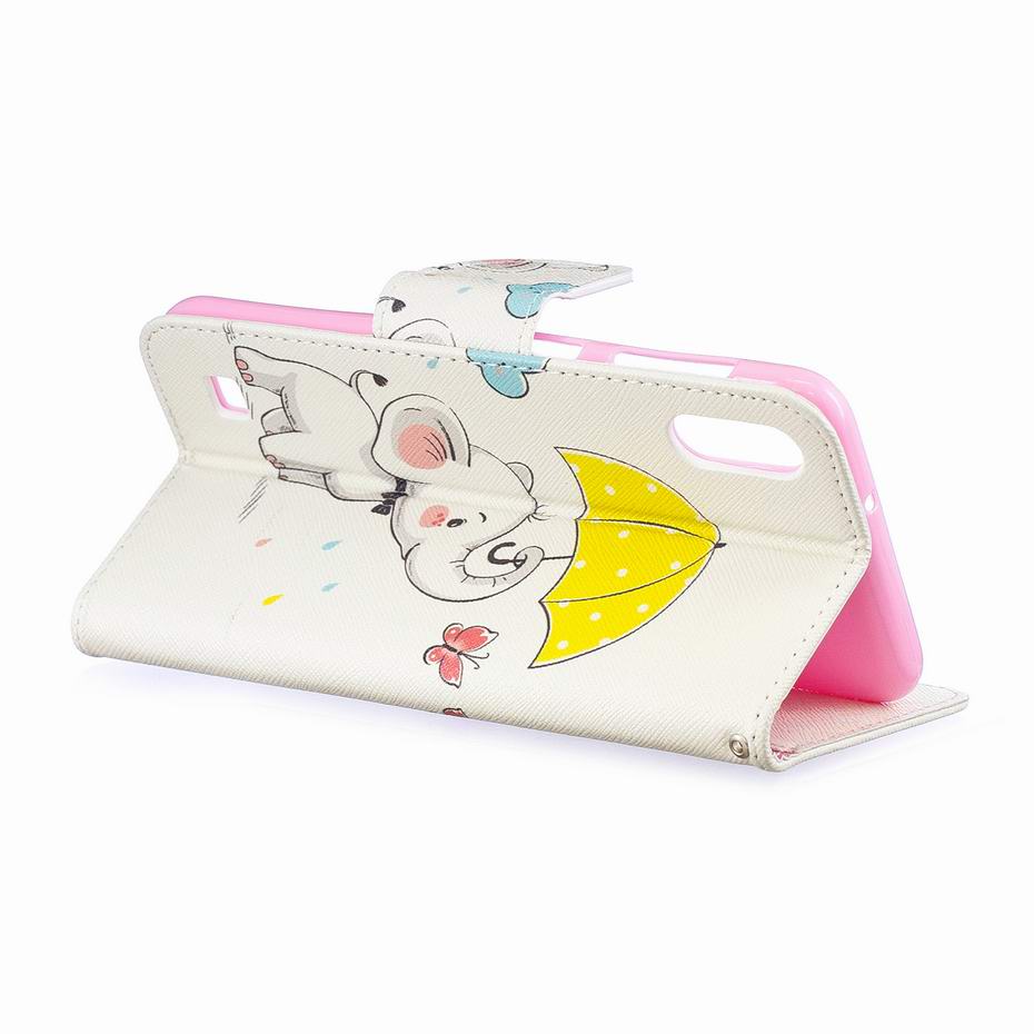 Case Samsung Galaxy A10 #เคสฝาพับแบบกระเป๋าสตางค์ Pattern Printing Wallet Leather