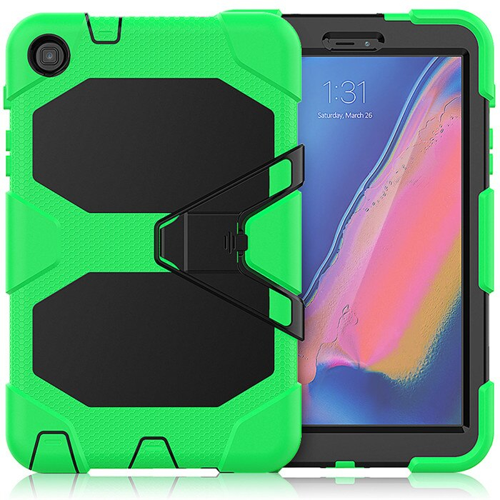 Case Samsung Galaxy Tab A 8.0 (2019) P200 P205 #เคสฝาหลังไฮบริดกันกระแทก ซิลิโคน+พลาสติก Combo Shell น้ำหนักเบา