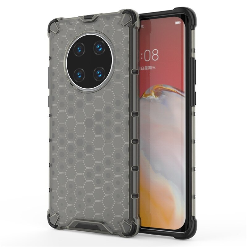 เคส Huawei Mate 40 Pro #เคสฝาหลังกันกระแทก Honeycomb Shock Absorber TPU + PC + Silicone Hybrid