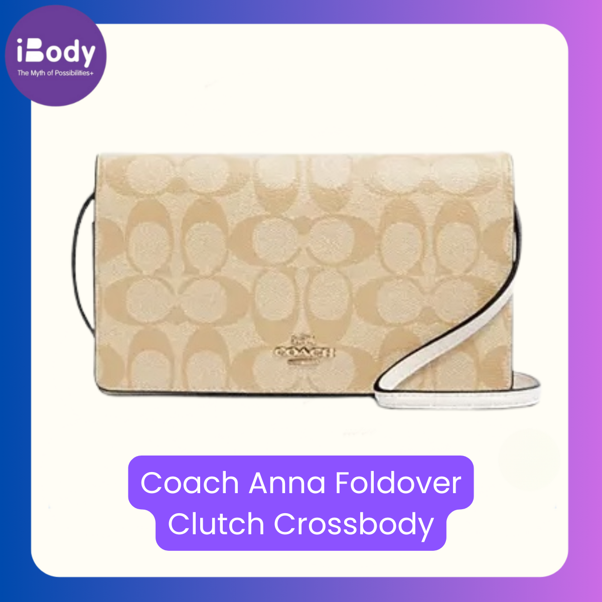 Coach Anna Foldover Clutch Crossbody กระเป๋า Coach Anna ทรงคลัตช์พับ สะพายได้ / ถือได้