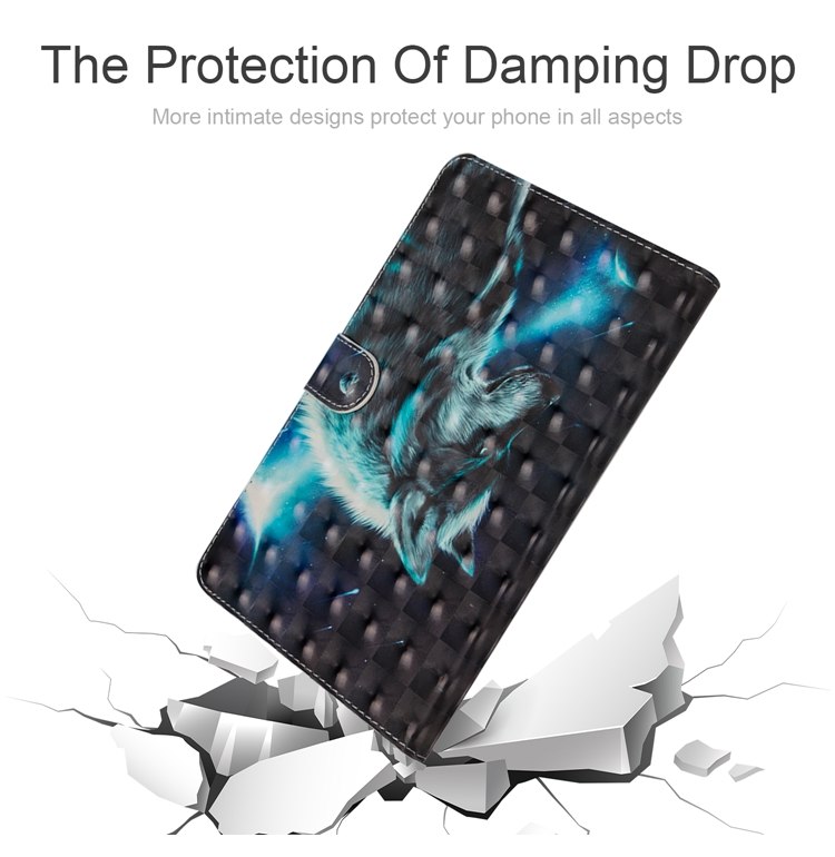 เคส Huawei MediaPad T3 10 #เคสฝาพับหนัง PU พิมพ์ลวดลาย Pattern Printing Wallet Stand