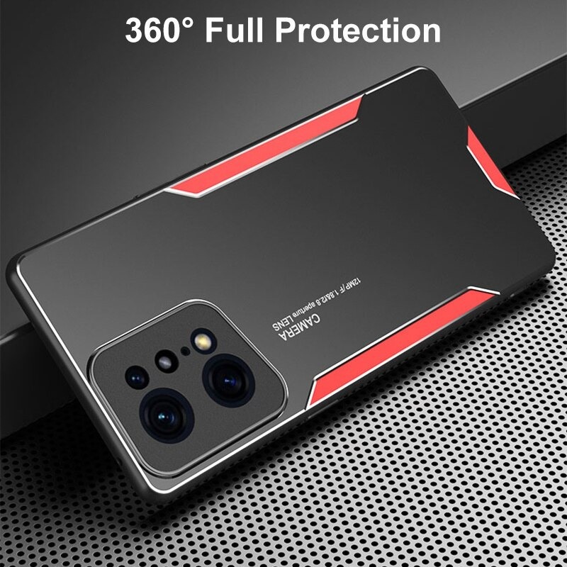 เคส OPPO Reno 7 Pro 5G#เคสฝาหลังไฮบริด Metal +TPU Shockproof metal back plate Phone Back Cover (สินค้าตัวอย่างสินค้าจริงตรงตามรุ่น)