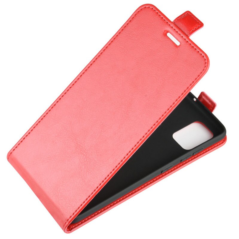 Case Samsung Galaxy Note 10 lite #เคสฝาพับหนัง PU Crazy Horse แนวตั้ง พร้อมช่องเสียบการ์ด