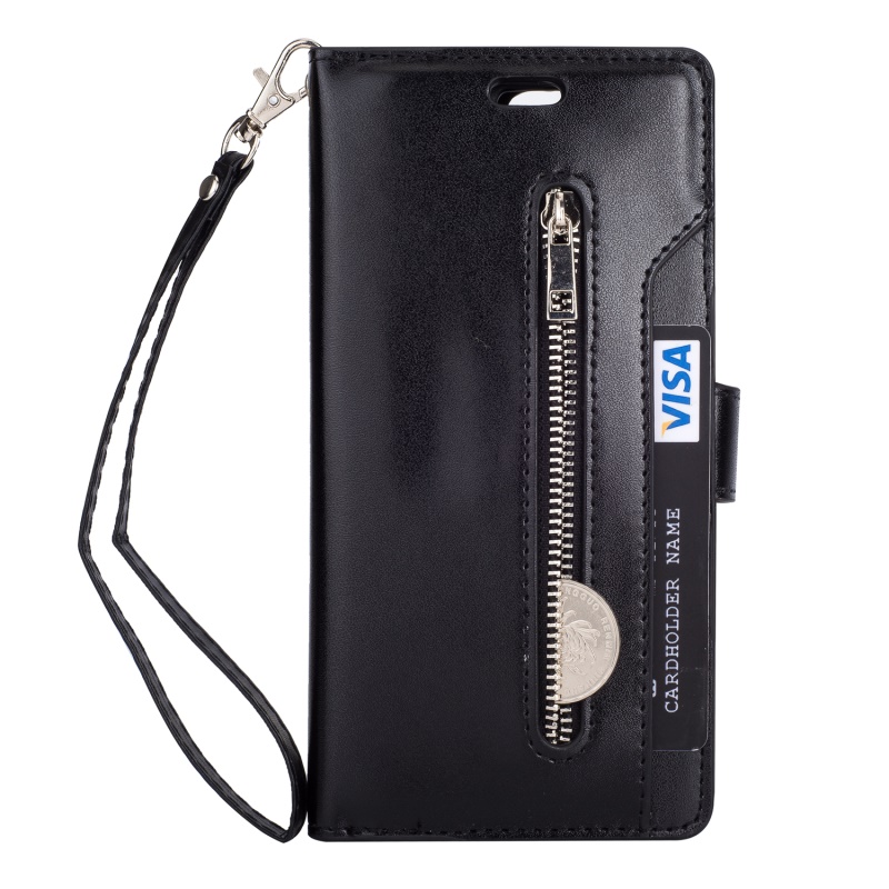 เคส Huawei Nova 2i #เคสแบบกระเป๋าสตางค์ Multi-slot Wallet Zippered Leather มีช่องใส่บัตรหลายช่องสีสันสวยงาม