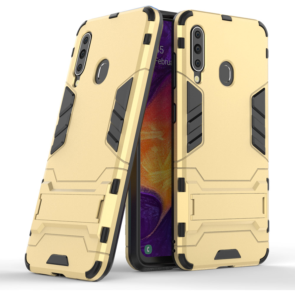 เคส Samsung Galaxy A20s #เคสฝาหลังพลาสติก ไฮบริด TPU + Kickstand (สินค้าพร้อมส่ง)