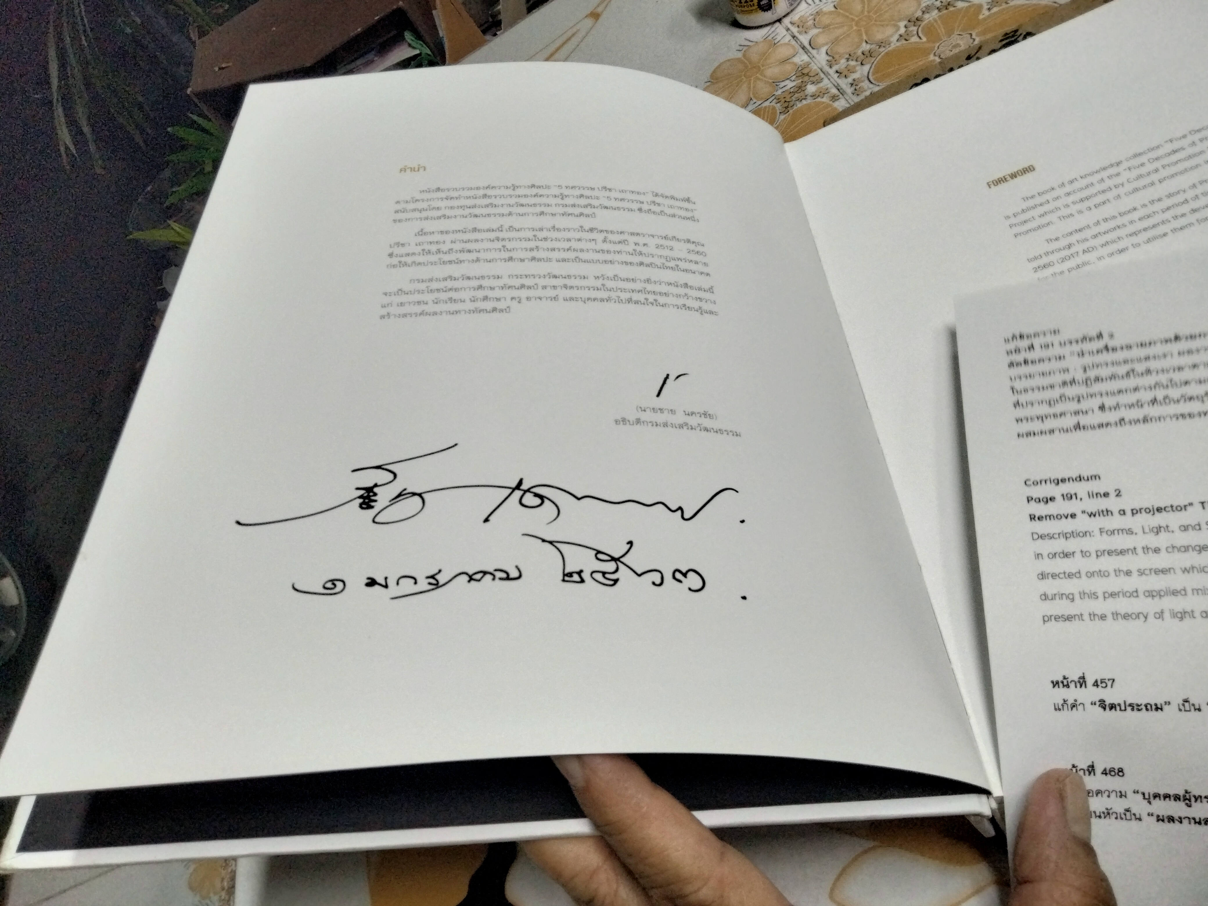 หนังสือ 5 ทศวรรษ ปรีชา เถาทอง 5 DECADES PREECHA THAOTHONG ** มีลายเซ็น อ.ปรีชา เถาทอง