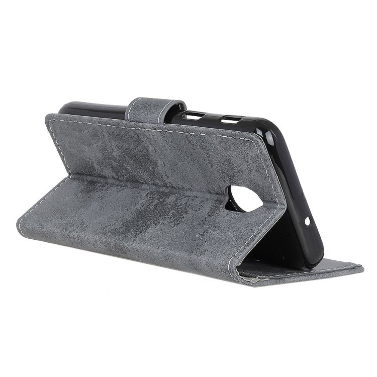 เคส Xiaomi Redmi 8A #เคสฝาพับหนัง PU สไตล์ Vintage คุณภาพดี