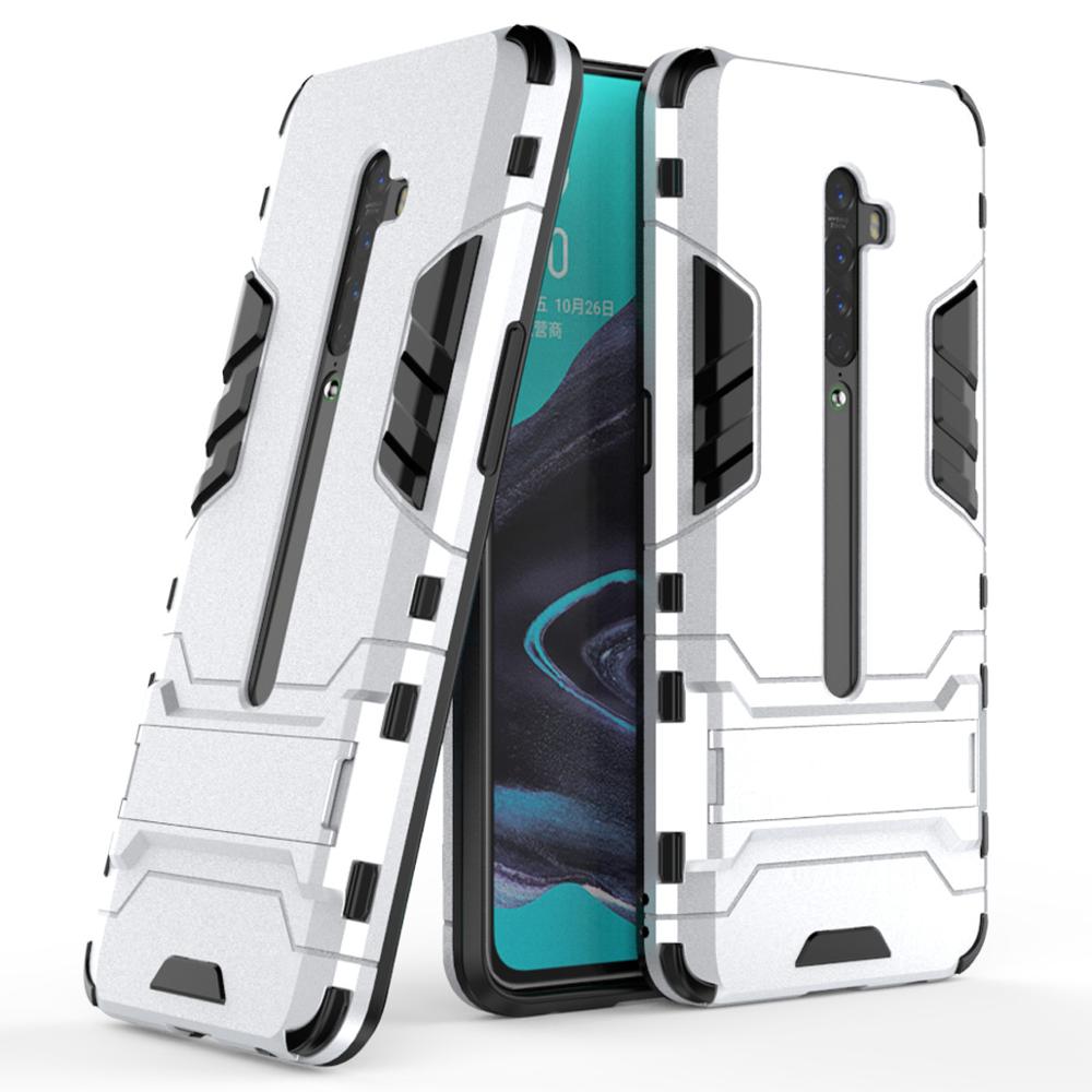 Case OPPO Reno 2F#เคสฝาหลังพลาสติก ไฮบริด TPU + Kickstand