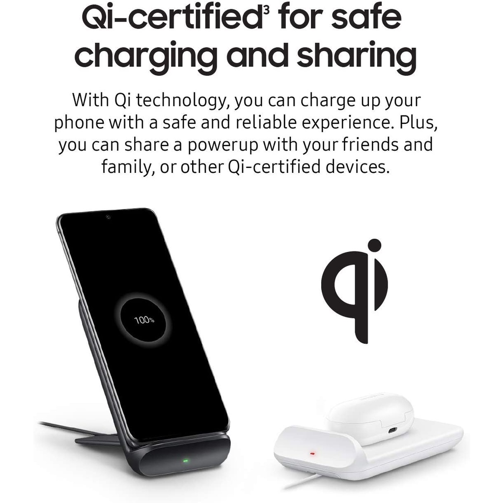Samsung® Wireless Charger Convertible 9W Qi-Certified, Black EP-N3300 แท่นชาร์จไร้สาย ชาร์จเร็วสูงสุด 9W
