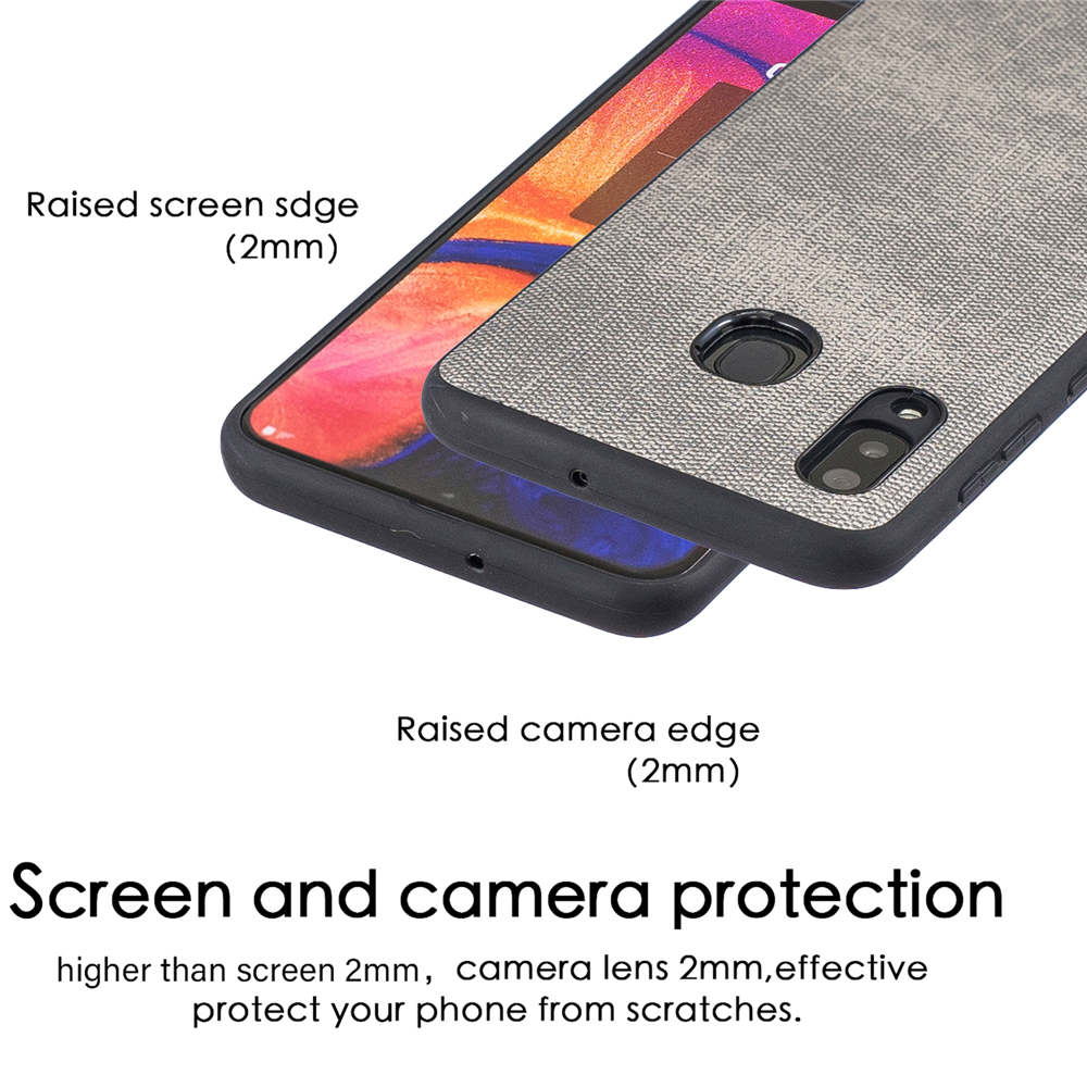 Case Samsung Galaxy A30/A20 #เคสฝาหลังลายผิวยีนส์ Denim TPU+PU Leather