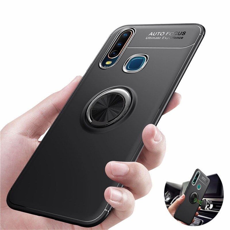 Case Huawei Y9 Prime 2019 #เคสฝาหลัง TPU Finger Ring Kickstand (แผ่นโลหะแบบ Built-in)