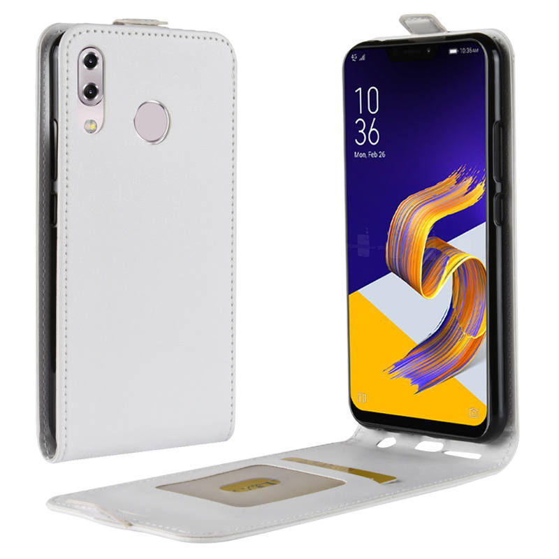 CaseAsus Zenfone 5 ZE620KL / 5z ZS620KL #เคสฝาพับหนัง PU ผิวหนังม้าแนวตั้ง Crazy Horse Vertical Leather