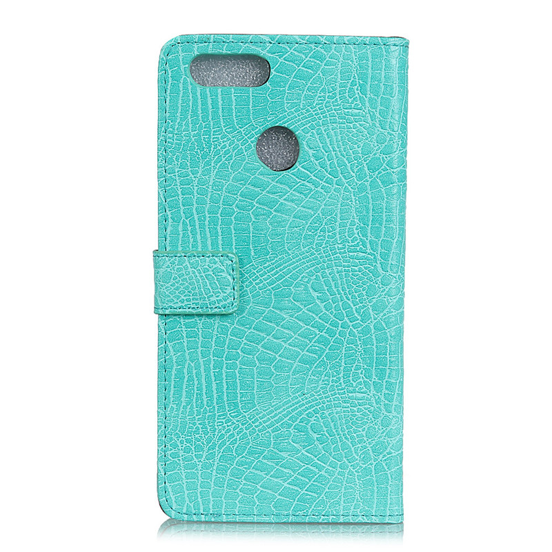 Case Huawei Y9 (2018) #เคสฝาพับสไตล์กระเป๋าสตางค์หนัง PU ลายหนังจระเข้