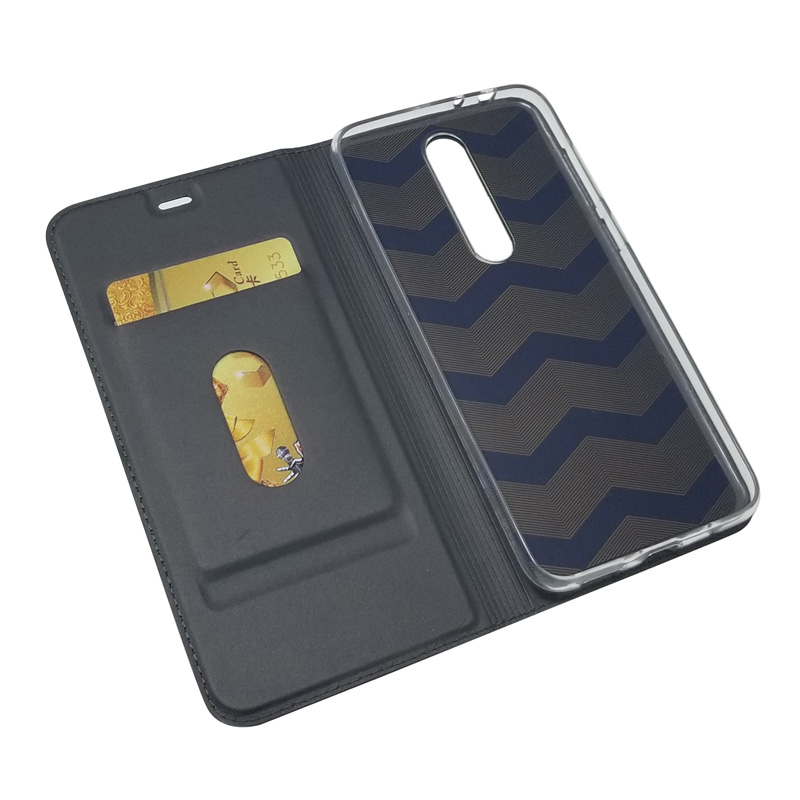 เคส Nokia 5.1 Plus / X5 #เคสฝาพับหนัง PU Magnetic Adsorption Stand Leather Card Holder