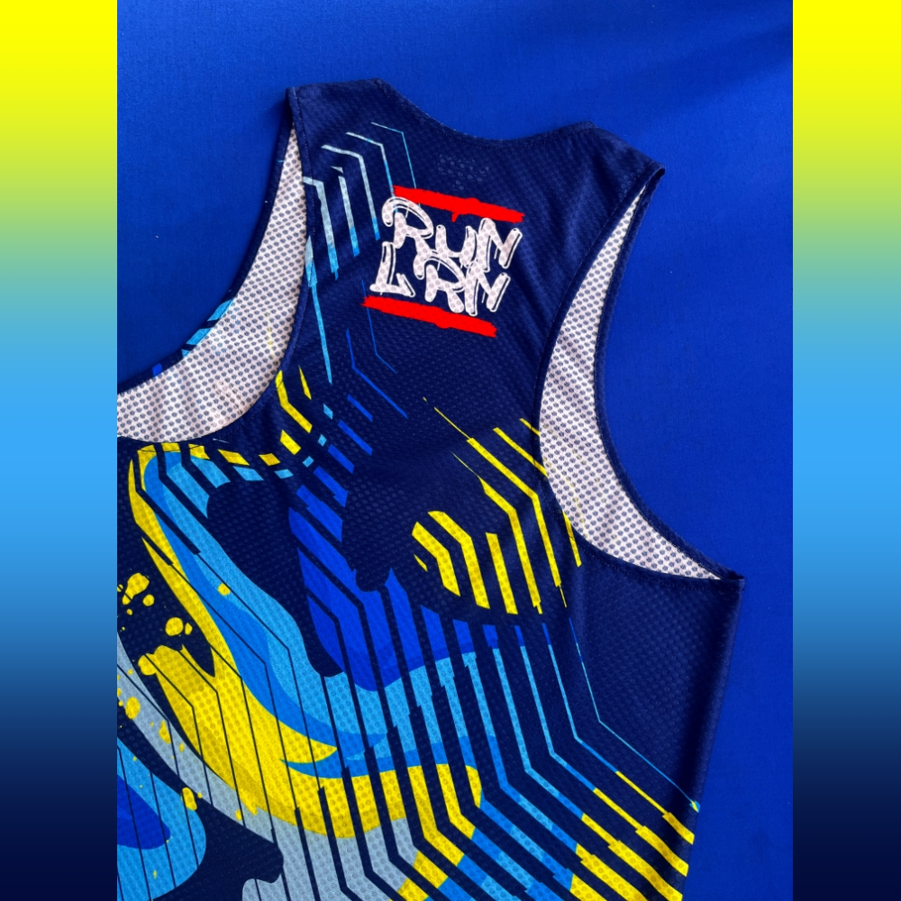 เสื้อวิ่งพิมพ์ลาย LRN เนื้อผ้า Super Air Flow (SF08)