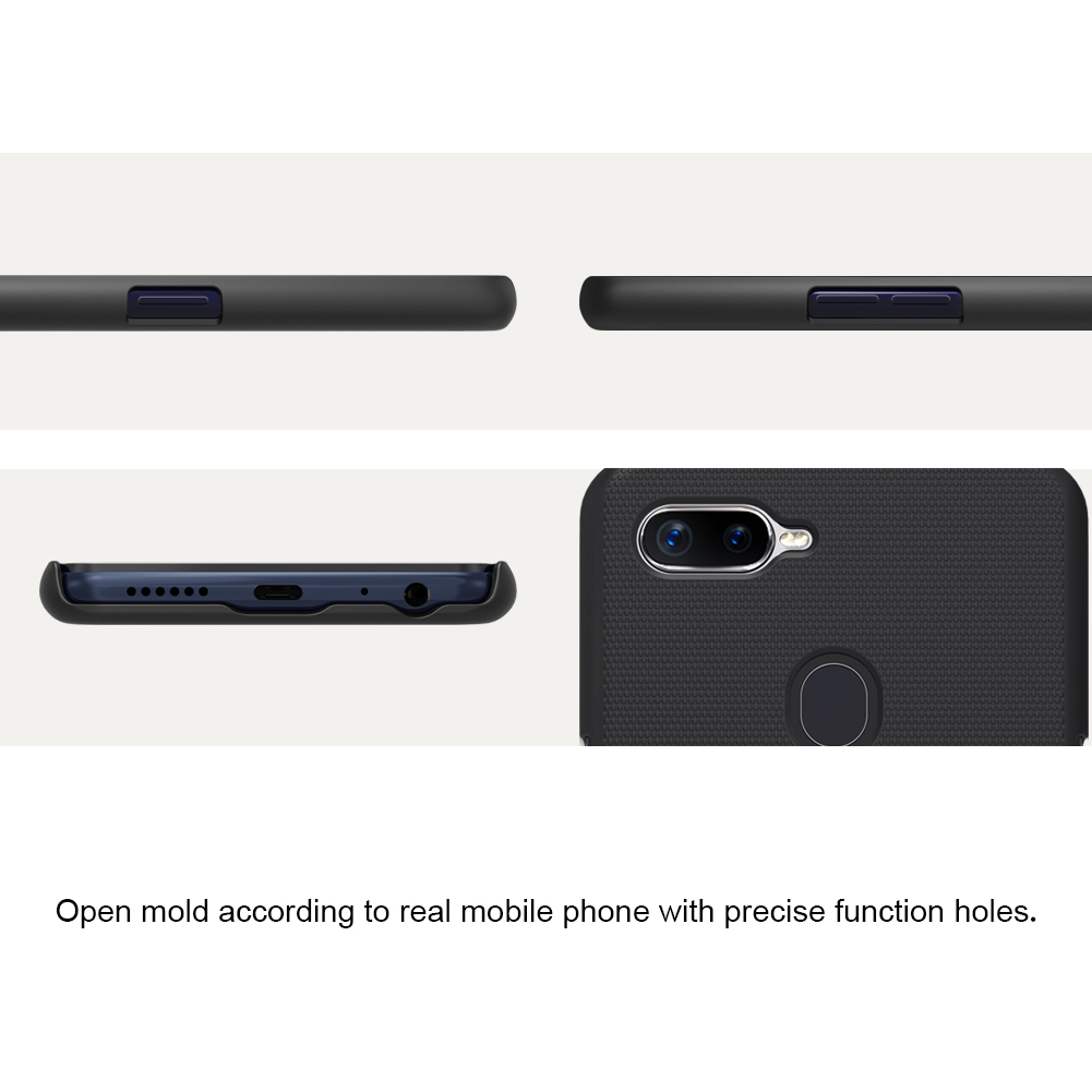 เคส OPPO F9 #เคสฝาหลังแข็ง NILLKIN แท้รุ่น Super Frosted Shield Hard Cover คุณภาพดีราคาเบาๆสบายกระเป๋า