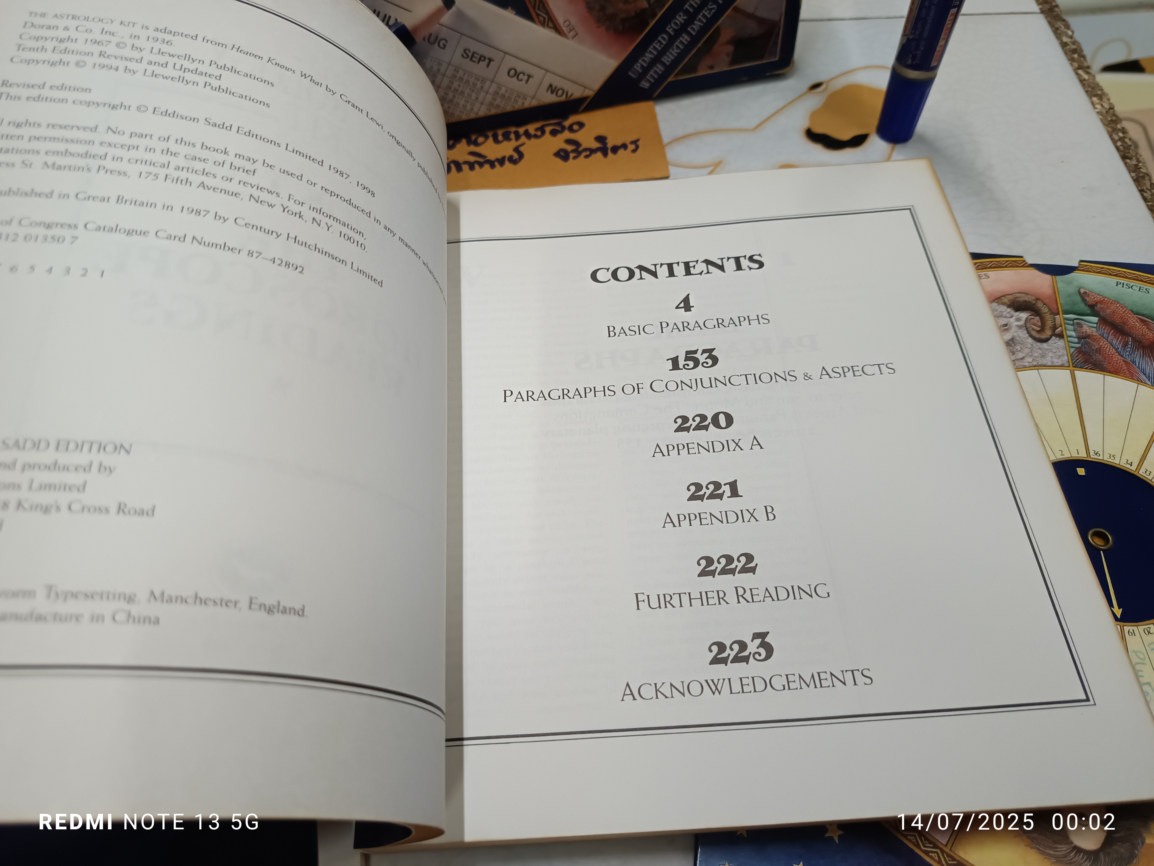 The Astrology Kit (ฉบับภาษาอังกฤษ) จัดทำโดย Grant Lewi