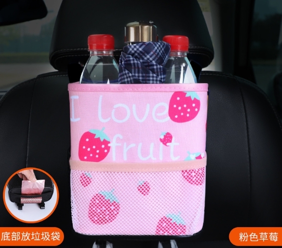 กล่องแขวนเก็บของหลังเบาะรถยนต์ ลายน่ารัก