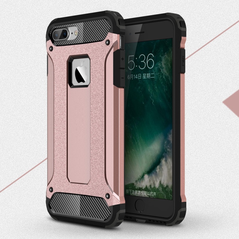 Case iphone 7 plus / 8 plus #เคสฝาหลังกันกระแทก+ป้องกันฝุ่น Armor Case Plastic + TPU