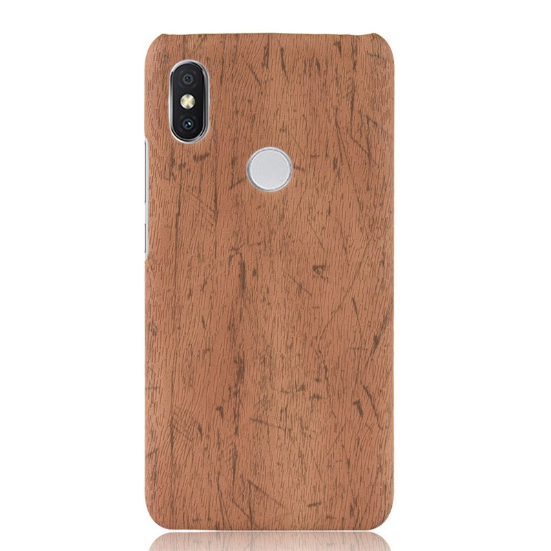 เคส Xiaomi Mi Mix 3 #เคสฝาหลังพลาสติกแข็งเคลือบผิวลายไม้สีสันสดใส Wood Texture PU Leather Coated
