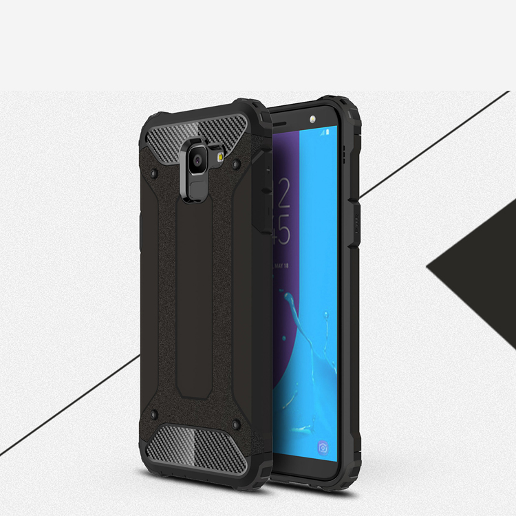 เคส Samsung Galaxy J6 (2018) #เคสฝาหลังเกราะป้องกัน ไฮบริด พลาสติก+TPU