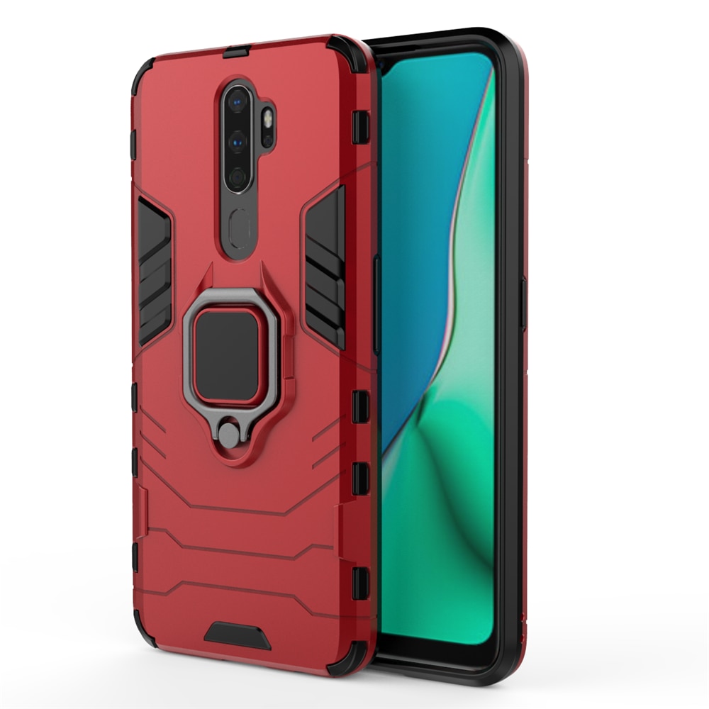Case OPPO A9 (2020) / A5 (2020) #เคสฝาหลังพลาสติกแข็ง +TPU Hybrid Case มีแหวนสวมนิ้วโลหะ