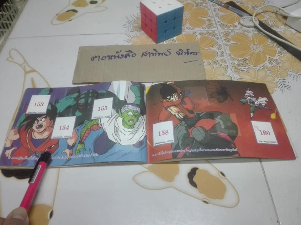 ดราก้อนบอล Z Animate Colour Book 1 - สมุดติดสติกเกอร์ภาพให้สมบูรณ์ของหมากฝรั่งและขนมแคนดี้ ท้อปป๊อบ **สินค้าหมด**