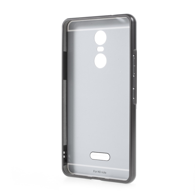 เคส Lenovo K6 Note #เคสแผ่นกันกระแทกโลหะแบบสไลด์ด้านหลัง PCสีสันสวยงามทันสมัย