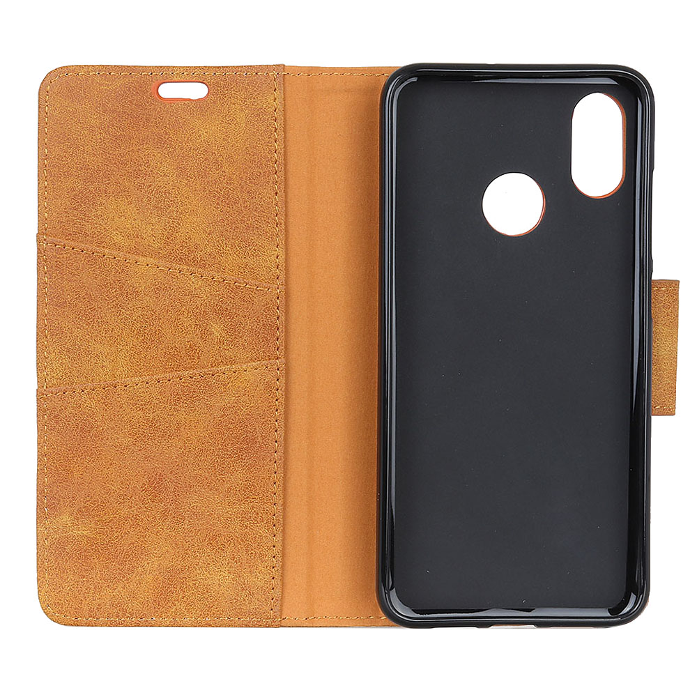 เคส Xiaomi Mi 8 (6.21 นิ้ว) #เคสฝาพับแบบกระเป๋าสตางค์ Wallet Stand Retro Split Leather