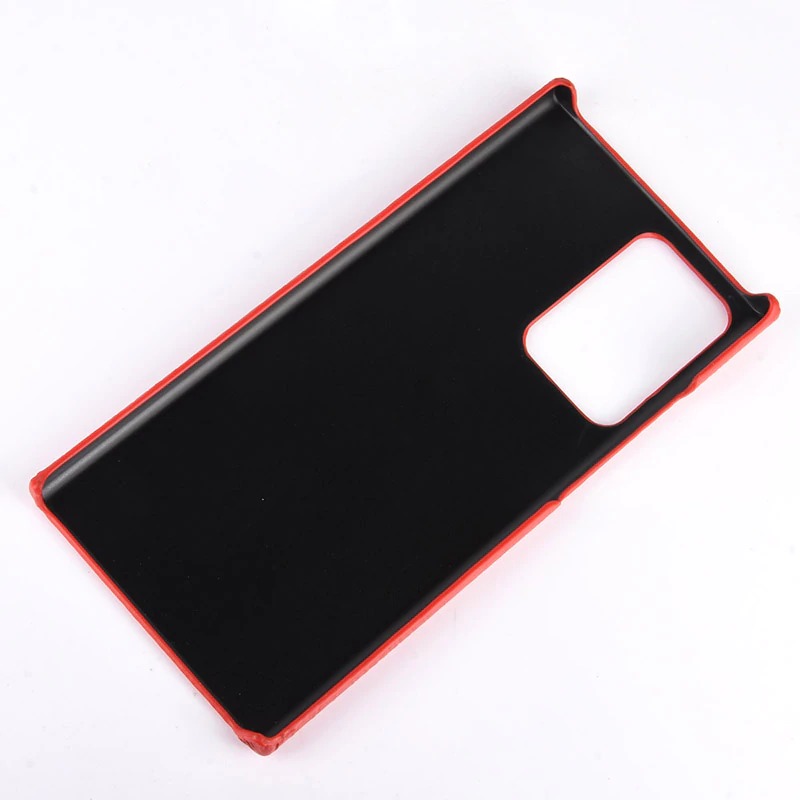 Case Samsung Galaxy Note 20 Ultra / Note 20 Ultra 5G #เคสฝาหลังพลาสติกแข็งเคลือบหนัง PU ลายผิวหนังจระเข้