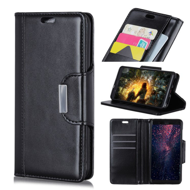 เคส Asus Zenfone Max (M2) ZB633KL #เคสฝาพับหนัง PU แบบกระเป๋าสตางค์ Wallet Leather Stand Case