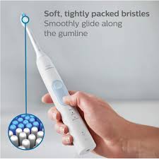 Philips® Sonicare C2 Optimal Plaque Control Toothbrush Head Model HX9023/65 ฟิลิปส์ หัวแปรงสีฟันไฟฟ้าโซนิค แพ็ก 3 ชิ้น หัวแปรงเปลี่ยนแปรงไฟฟ้า รีฟิวหัวแปรง แปรงได้ลึกทุกซอกทุกมุม นุ่มนวล สะอาดกว่าแปรงทั่วไป