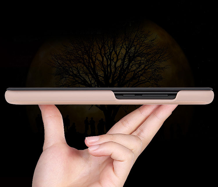 เคส Huawei Mate 10 #เคสฝาพับแบบ View Window ด้านข้างแนวยาวฝาพับหนัง PU คุณภาพดี