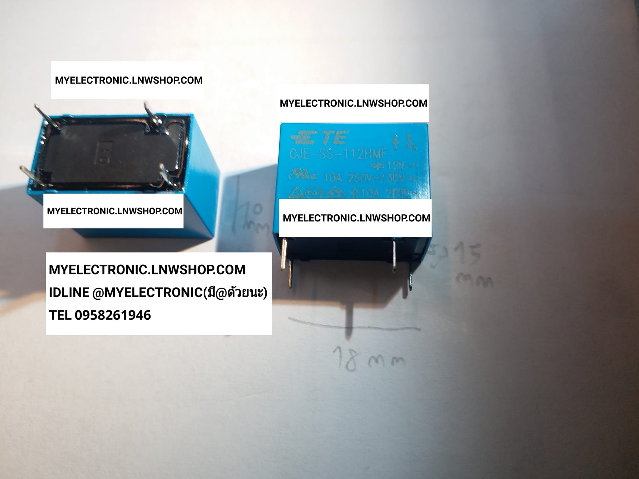 ขาย OJE-SS-112HMF รีเลย์12V4ขา CONTRAC 10A250V AC , รีเลย์คอยล์12V4ขา รีเลย์12V RELAY รีเลย์ คอยล์ COIL 12V DC 4ขา ยี่ห้อ TE ราคาตัวละ . . . หน่วย บาท