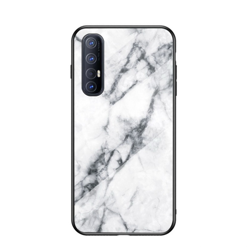 Case OPPO Reno 3 Pro 4G 6.4 นิ้ว #เคสฝาหลัง Gradient Color ลายหินอ่อน Glass + PC + TPU Hybrid Case