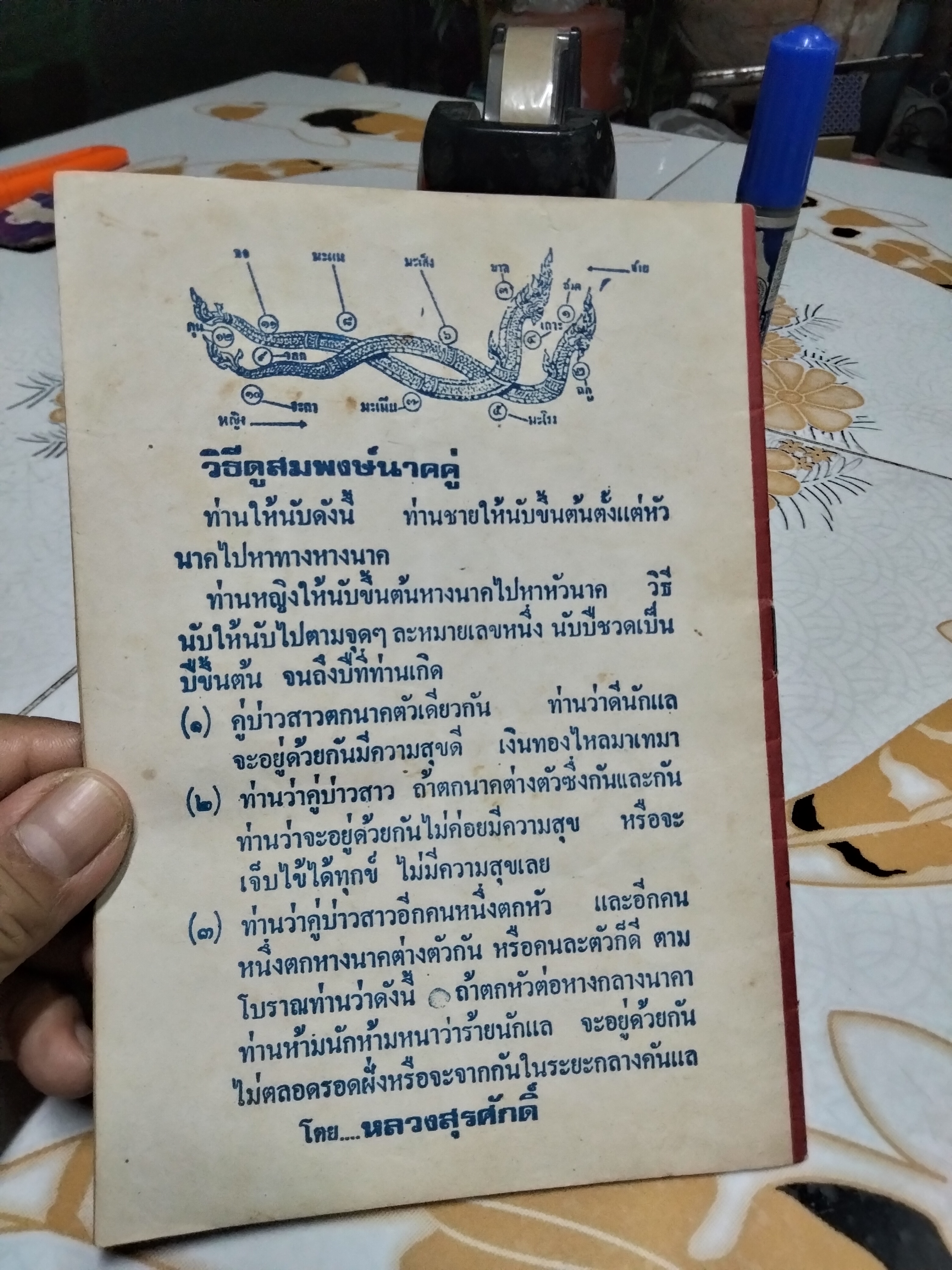 ตำราหมอดูประจำบ้าน โดย หลวงสุรศักดิ์