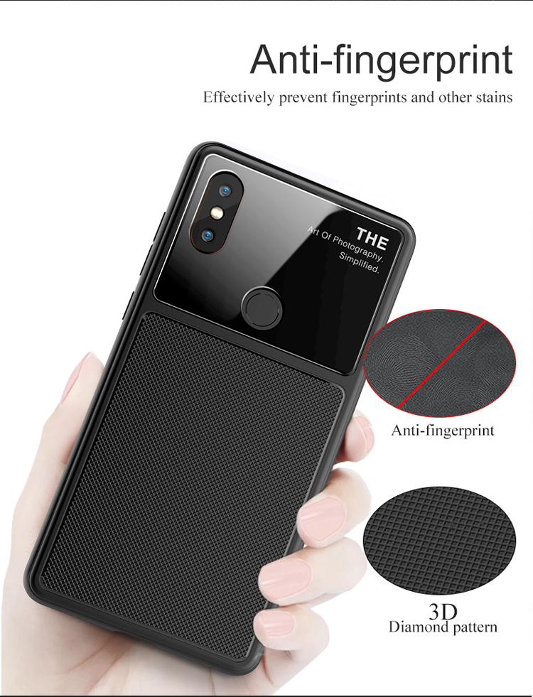 Case Xiaomi Mi 8 #เคสฝาหลัง Tempered Glass Lens TPU Phone Case