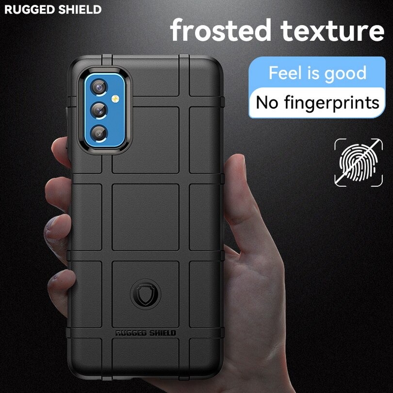 เคส Samsung Galaxy M52 5G#เคสฝาหลัง Rugged Shield Series Soft Silicone Shock Absorption Matte กันกระแทก