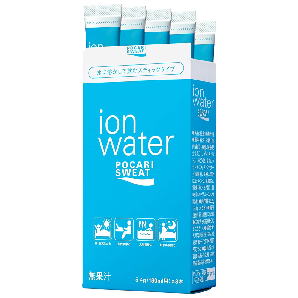 Pocari Sweat Ion Water Powder Stick Type จากญี่ปุ่น ผงเกลือแร่ไอออนอีเล็กโทรไลต์ เครื่องดื่มเกลือแร่ (Z23)