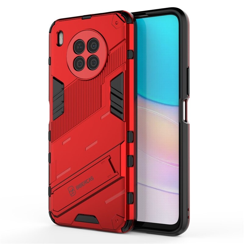เคส Huawei Nova 8i #เคสฝาหลังพลาสติก ไฮบริด TPU + Kickstand