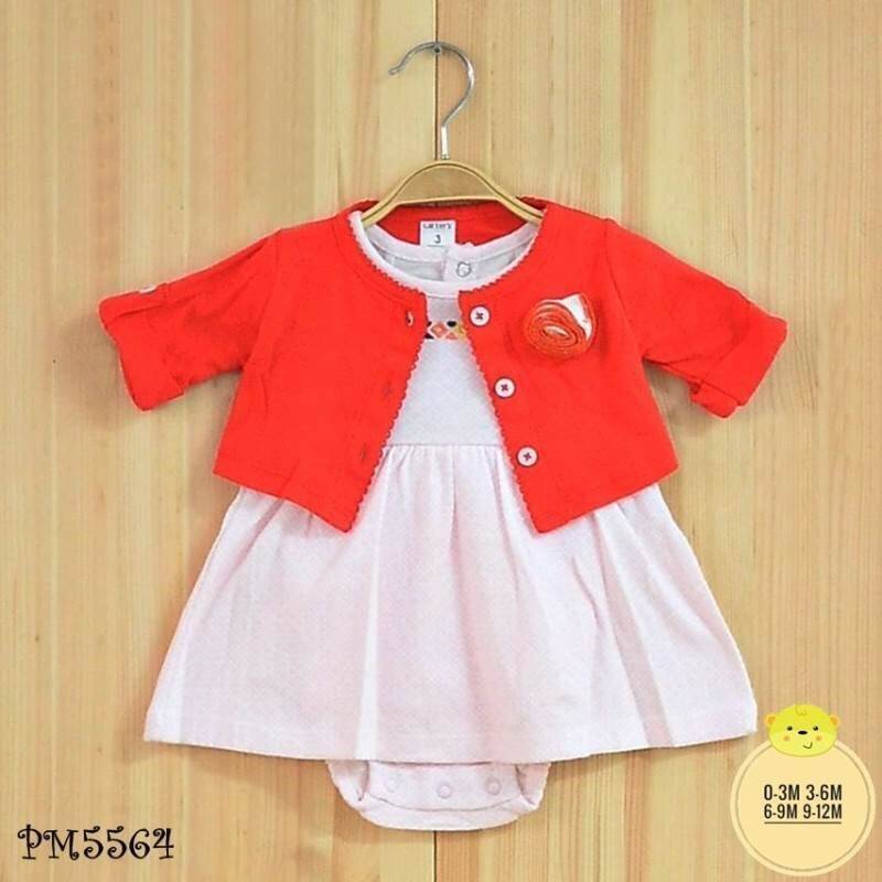 ชุดบอดี้สูทกระโปรงเด็กผู้หญิง พร้อมแจ็คเก็ต