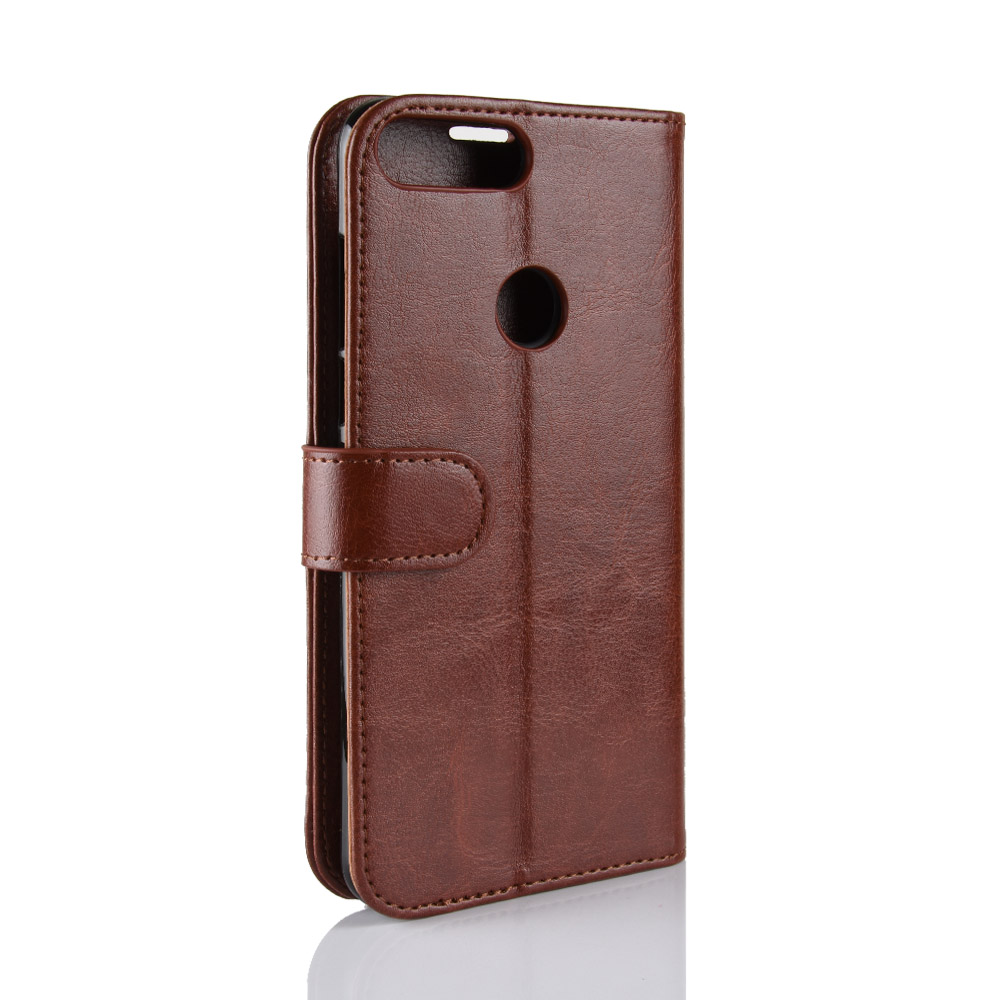Case Huawei Honor 7C / Enjoy 8 /Y7 Prime (2018) #เคสฝาพับหนัง PU ผิวหนังม้าสไตล์กระเป๋าสตางค์