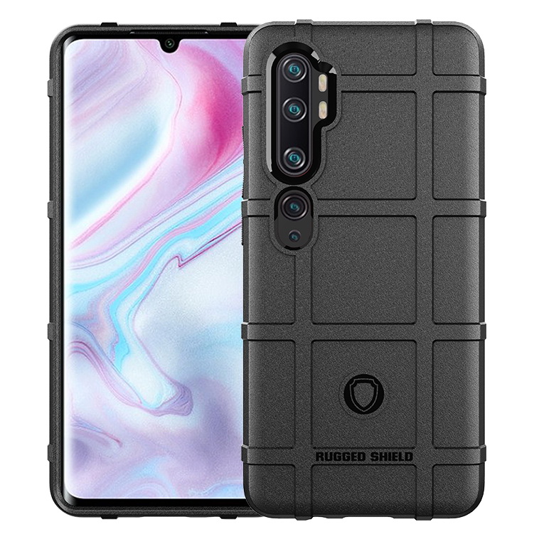 เคส Xiaomi Mi Note 10 Pro #เคสฝาหลัง Rugged Shield Series Soft Silicone Shock Absorption Matte กันกระแทก