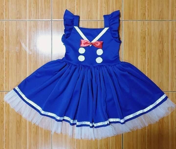 เดรสเด็กโทนน้ำเงิน น่ารักมาก