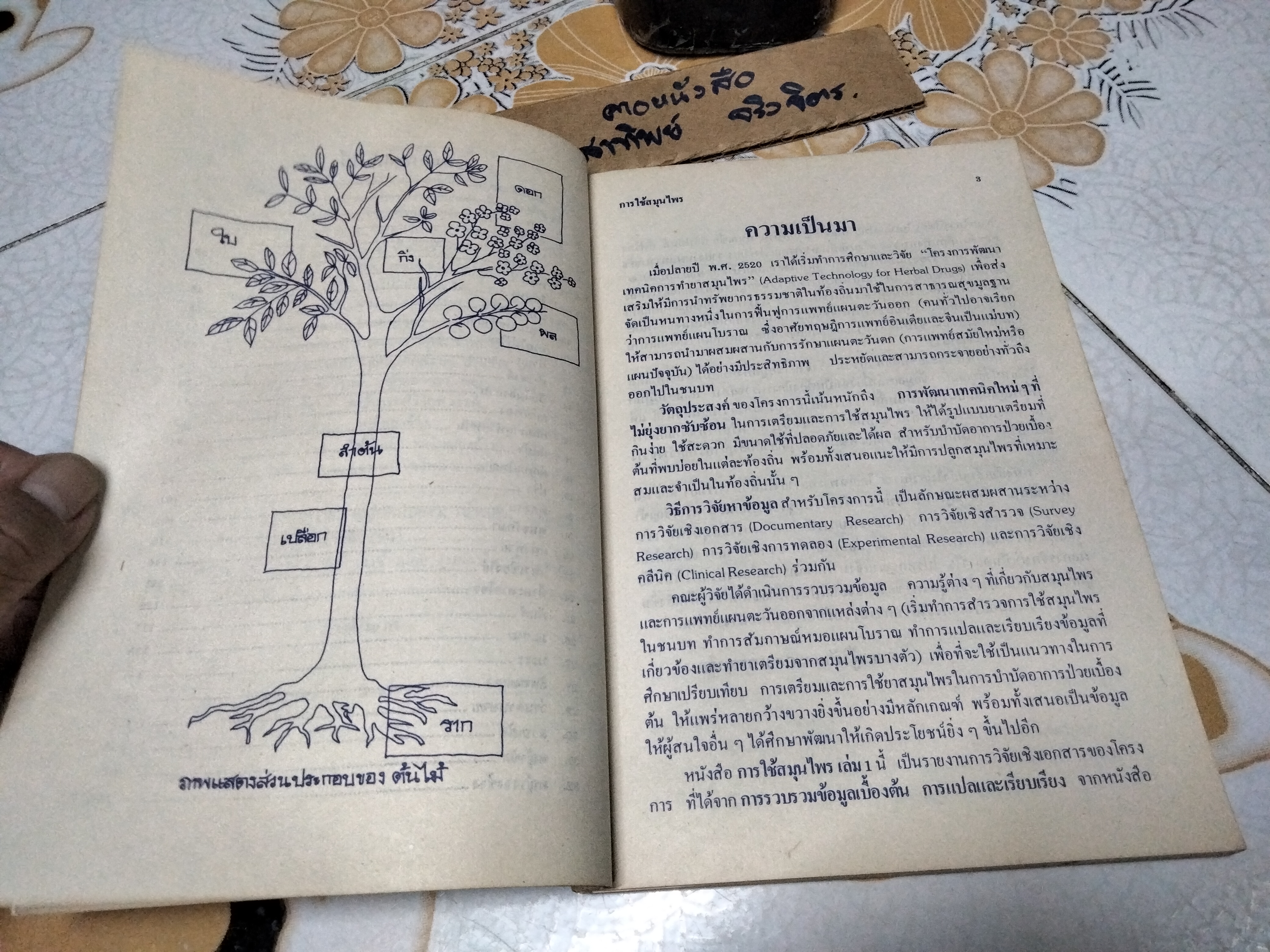 หนังสือ การใช้สมุนไพรเล่ม 1 โครงการพัฒนาเทคนิคการทำยาสมุนไพร ฉบับแก้ไข พ.ศ.2522